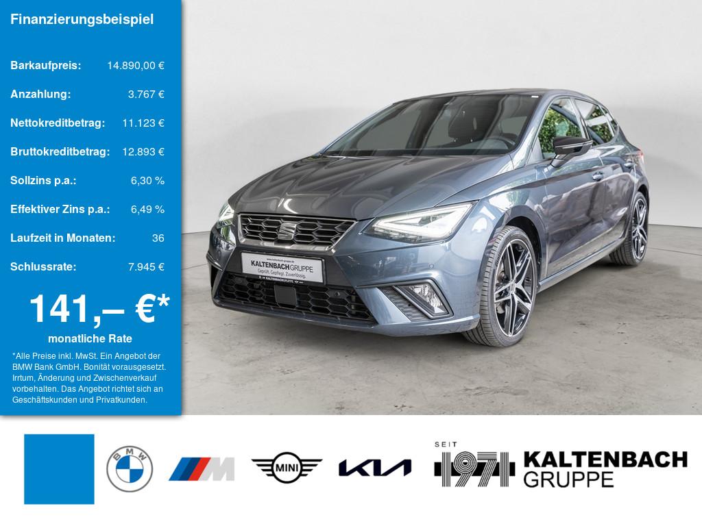 SEAT Ibiza 1,0 TSI FR in Grau von vorne SEAT Ibiza 1,0 TSI FR in Grau von vorne