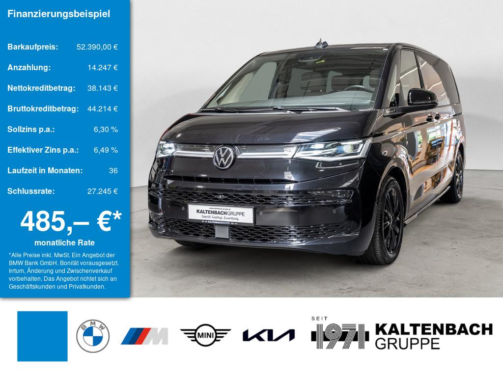 VW T7 Multivan 2.0 TSI Life lang in Schwarz von vorne