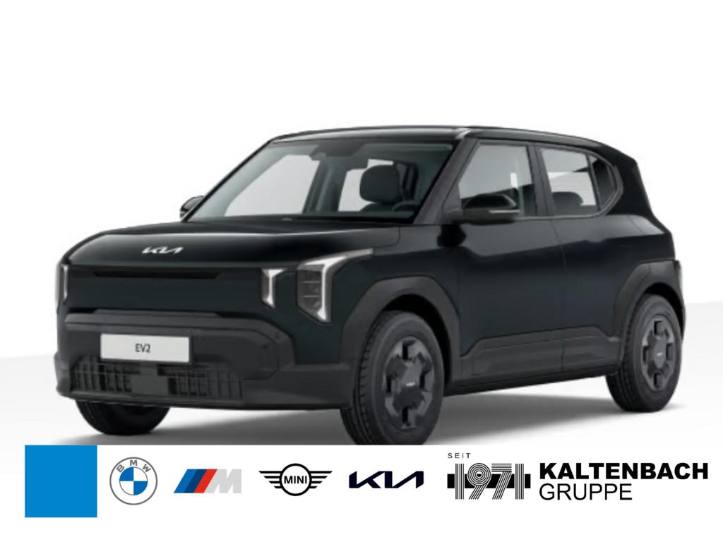 KIA EV2 Earth in Schwarz von vorne