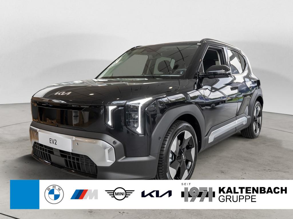 KIA EV2 Earth in Schwarz von vorne
