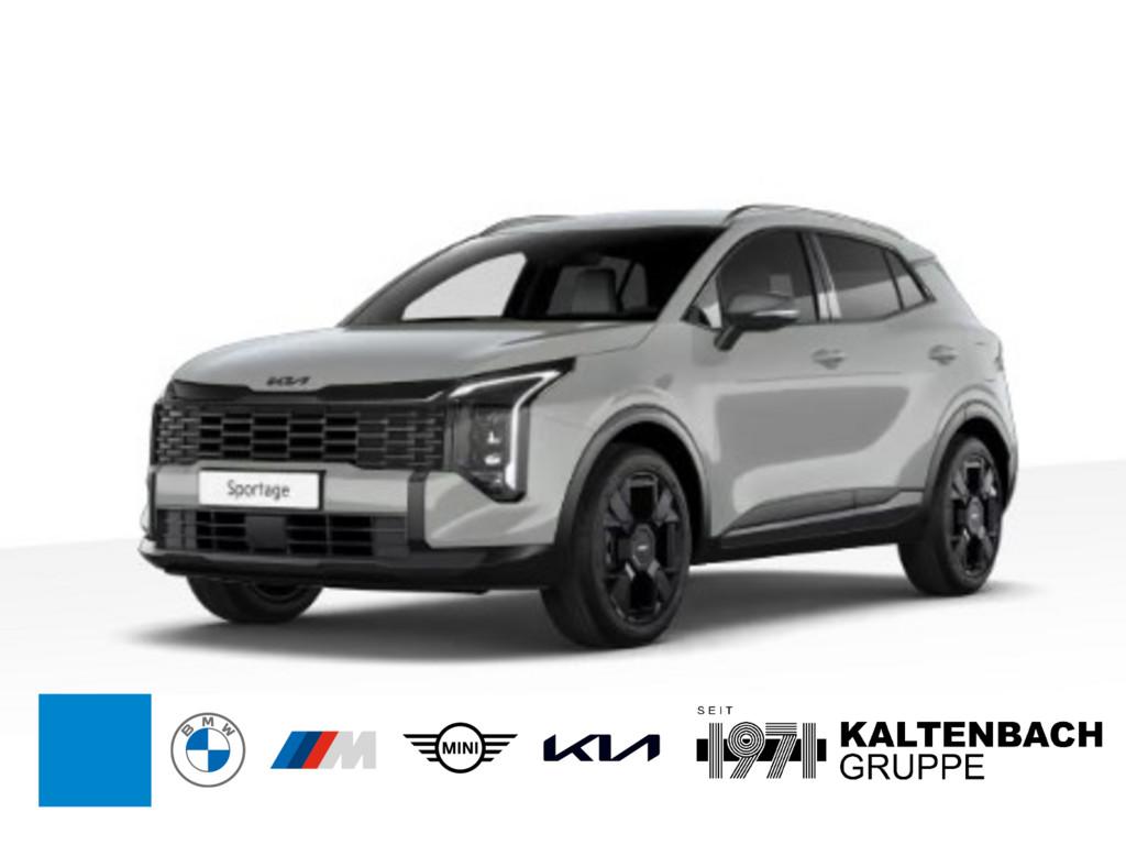 KIA Sportage 1.6 T-GDI Black Edition in Grau von vorne