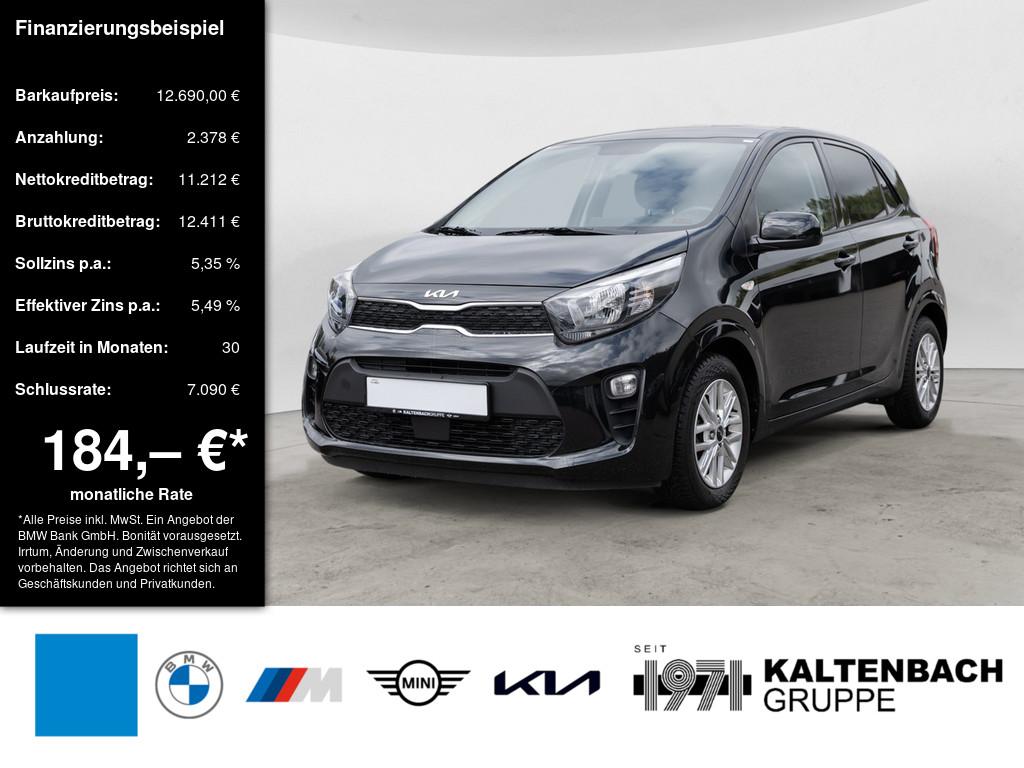 KIA Picanto 1.2 Dream Team Edition in Schwarz von vorne