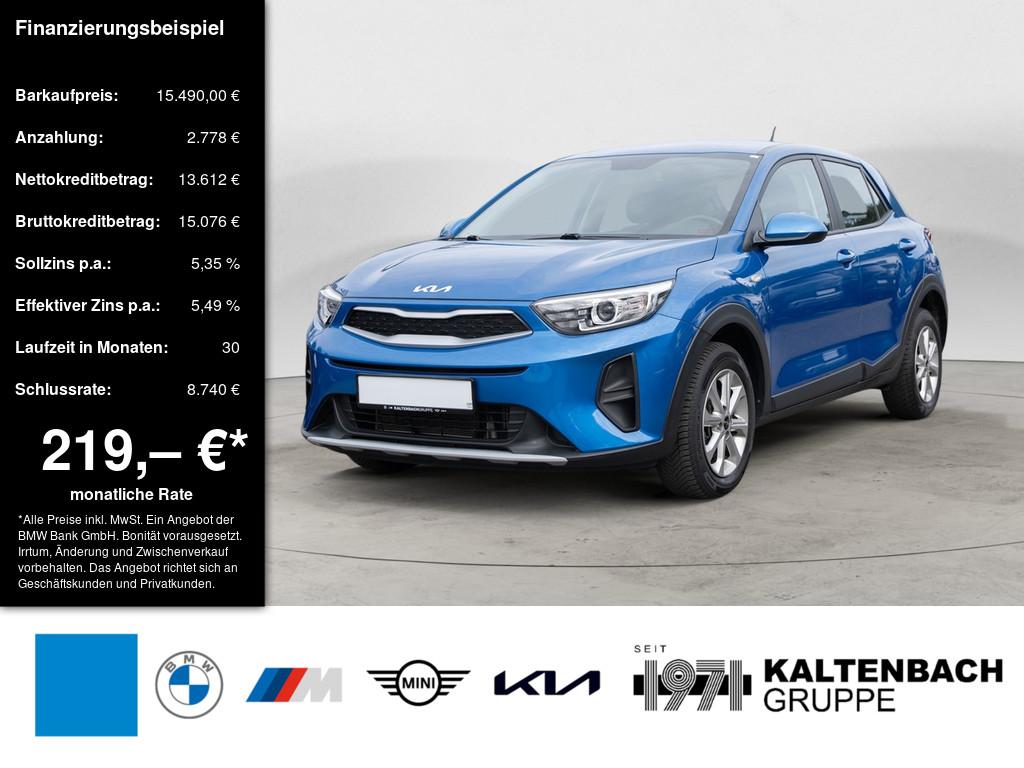 KIA Stonic 1.0 T-GDI Edition 7 in Blau von vorne
