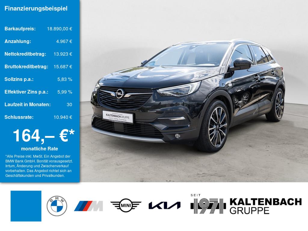 OPEL Grandland 1.6 Ultimate Plug-in-Hybrid in Schwarz von vorne OPEL Grandland 1.6 Ultimate Plug-in-Hybrid in Schwarz von vorne