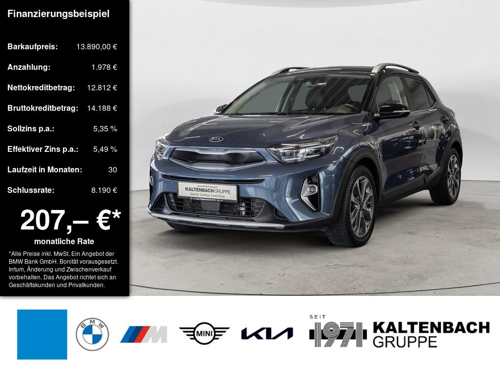 KIA Stonic 1.0 T-GDI Spirit in Blau von vorne KIA Stonic 1.0 T-GDI Spirit in Blau von vorne