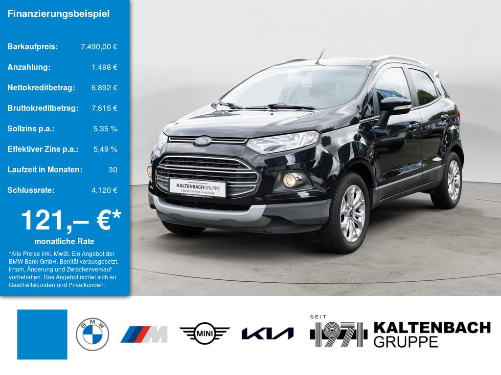 FORD EcoSport 1.0 EcoBoost Titanium in Schwarz von vorne FORD EcoSport 1.0 EcoBoost Titanium in Schwarz von vorne