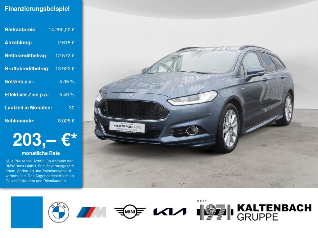 FORD Mondeo Turnier 1.5 EcoBoost ST-Line in Blau von vorne