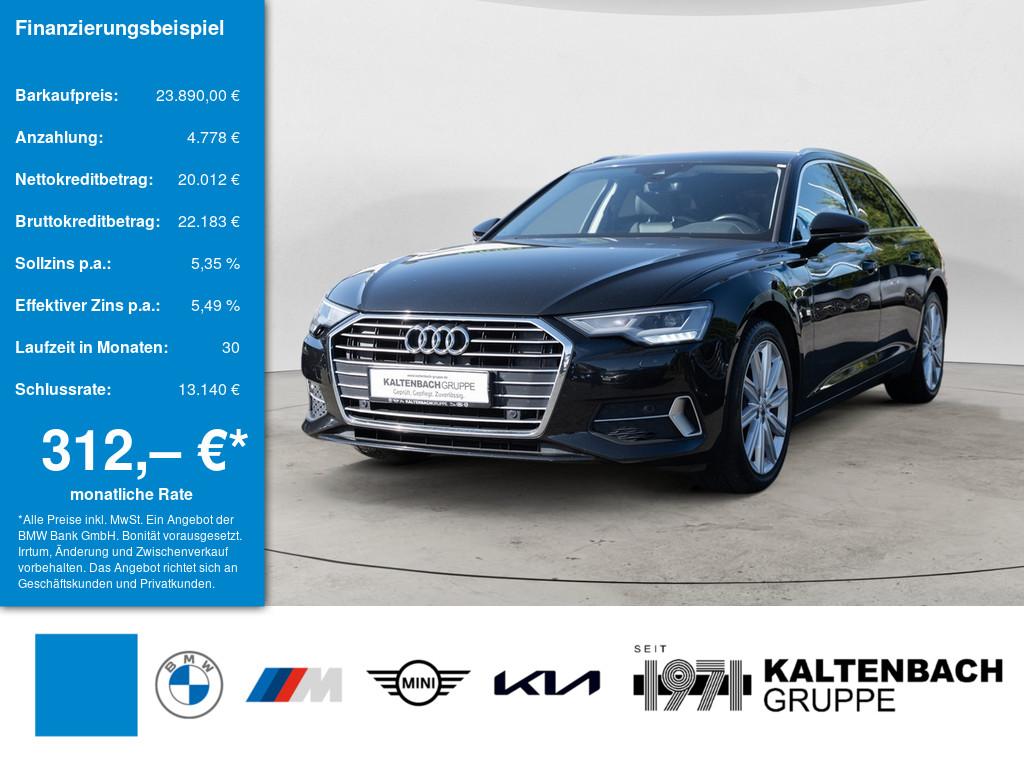 AUDI A6 Avant 40 TDI sport in Schwarz von vorne