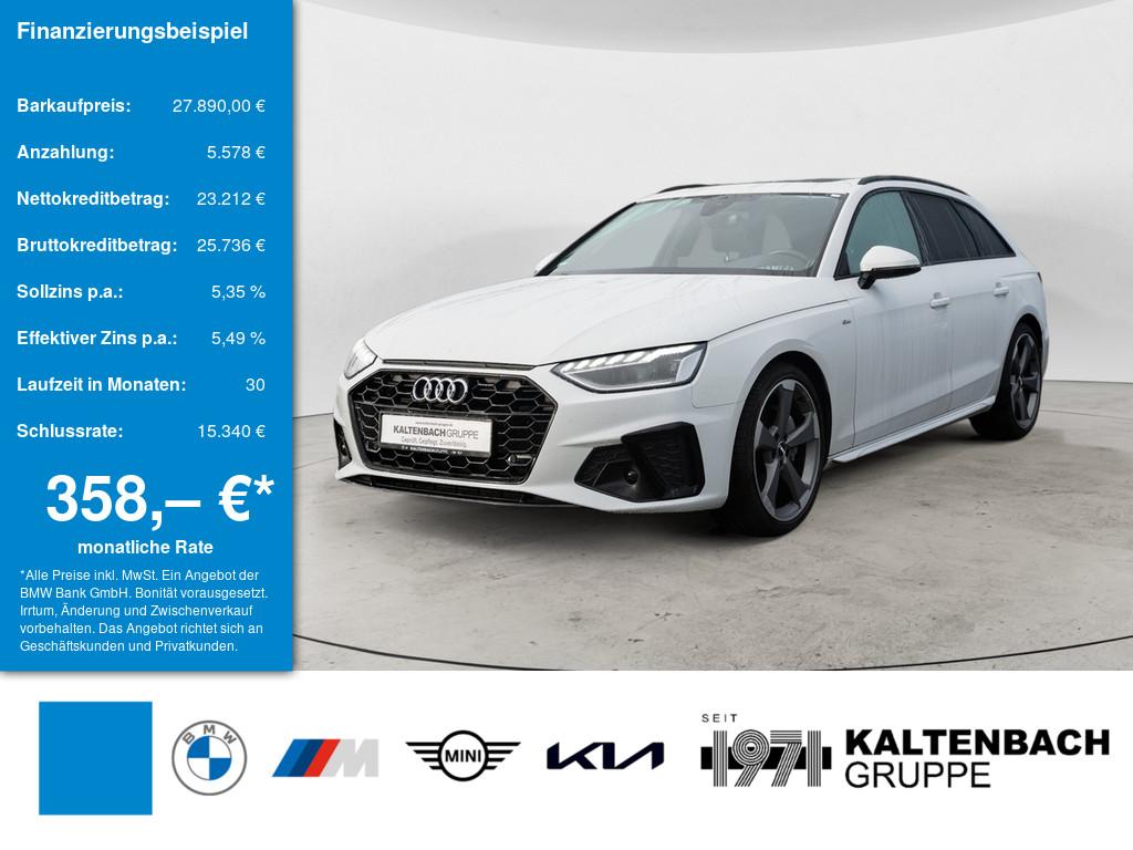AUDI A4 Avant 40 TDI S line in Weiß von vorne