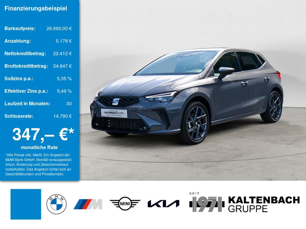 SEAT Ibiza 1.5 TSI FR in Grau von vorne