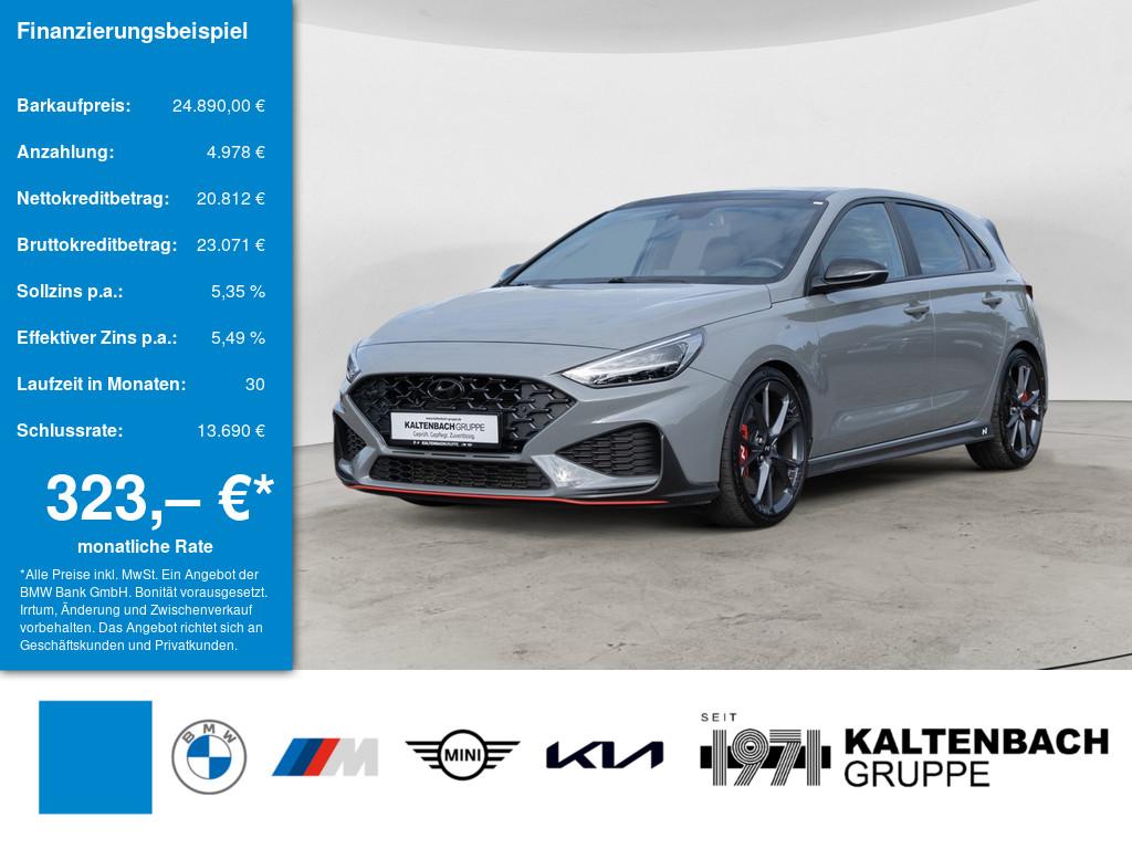 HYUNDAI i30 2.0 T-GDI N Performance in Grau von vorne HYUNDAI i30 2.0 T-GDI N Performance in Grau von vorne