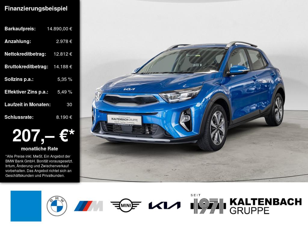 KIA Stonic 1.0 T-GDI Vision in Blau von vorne KIA Stonic 1.0 T-GDI Vision in Blau von vorne