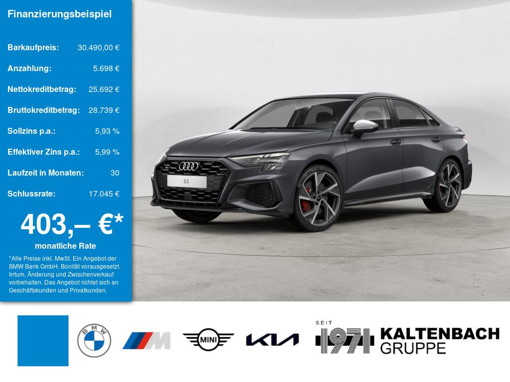 AUDI S3 TFSI Limousine Quattro S in Grau von vorne