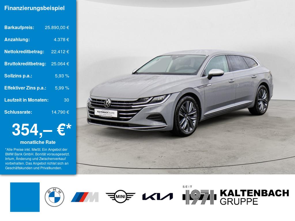 VW Arteon Shooting Brake 2.0 TDI in Grau von vorne
