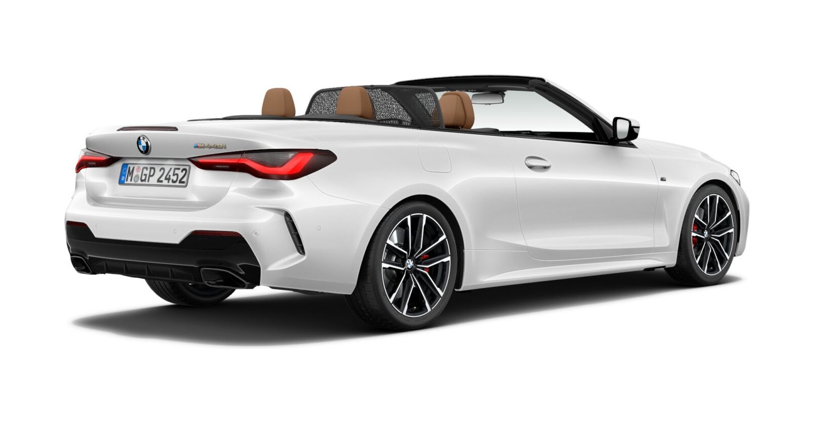 BMW BMW 4er in Weiß von hinten BMW BMW 4er in Weiß von hinten