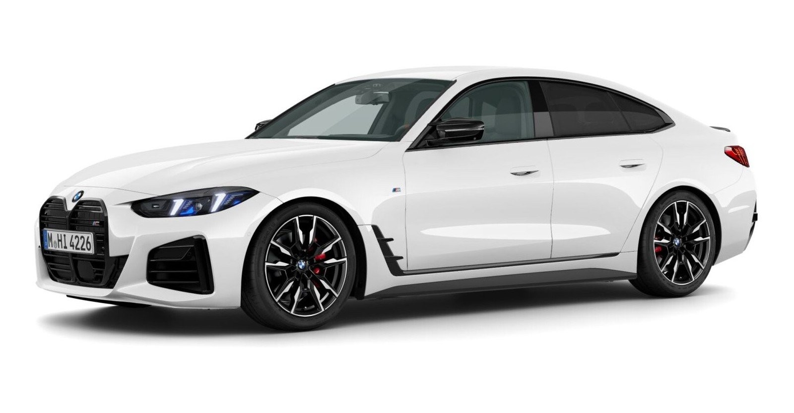 BMW M440i xDrive Gran Coupe in Weiß von vorne BMW M440i xDrive Gran Coupe in Weiß von vorne