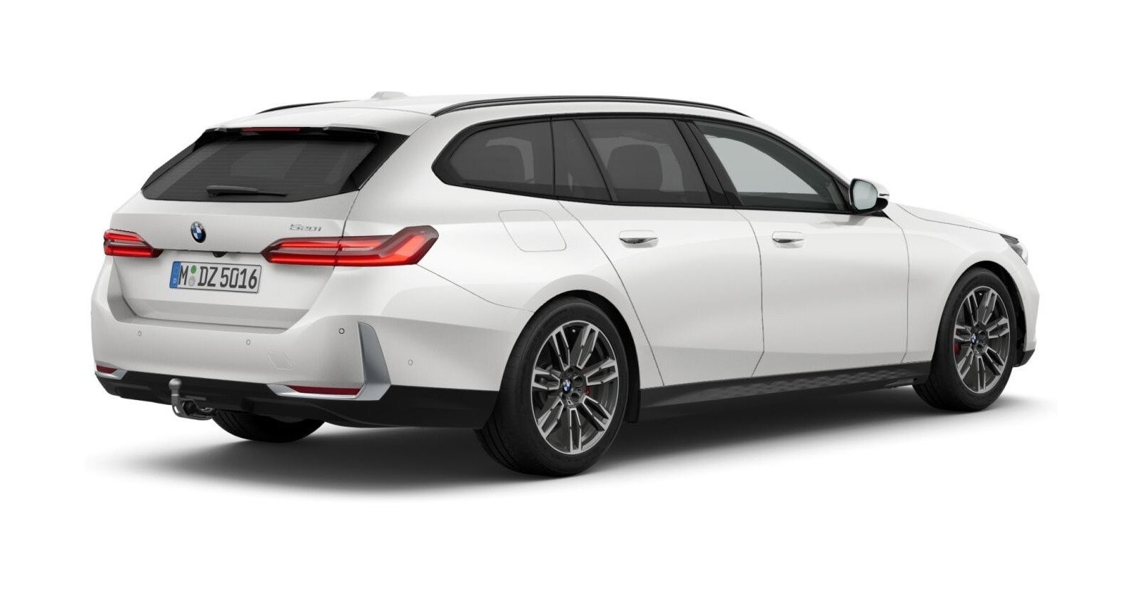 BMW BMW 5er in Weiß von hinten BMW BMW 5er in Weiß von hinten