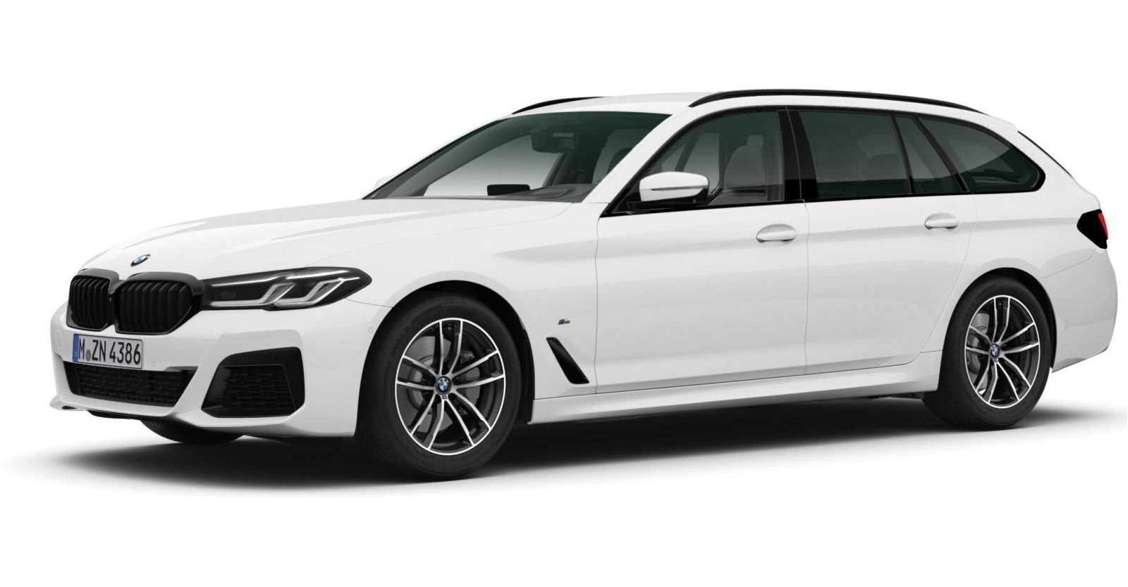 BMW BMW 5er in Weiß von vorne BMW BMW 5er in Weiß von vorne