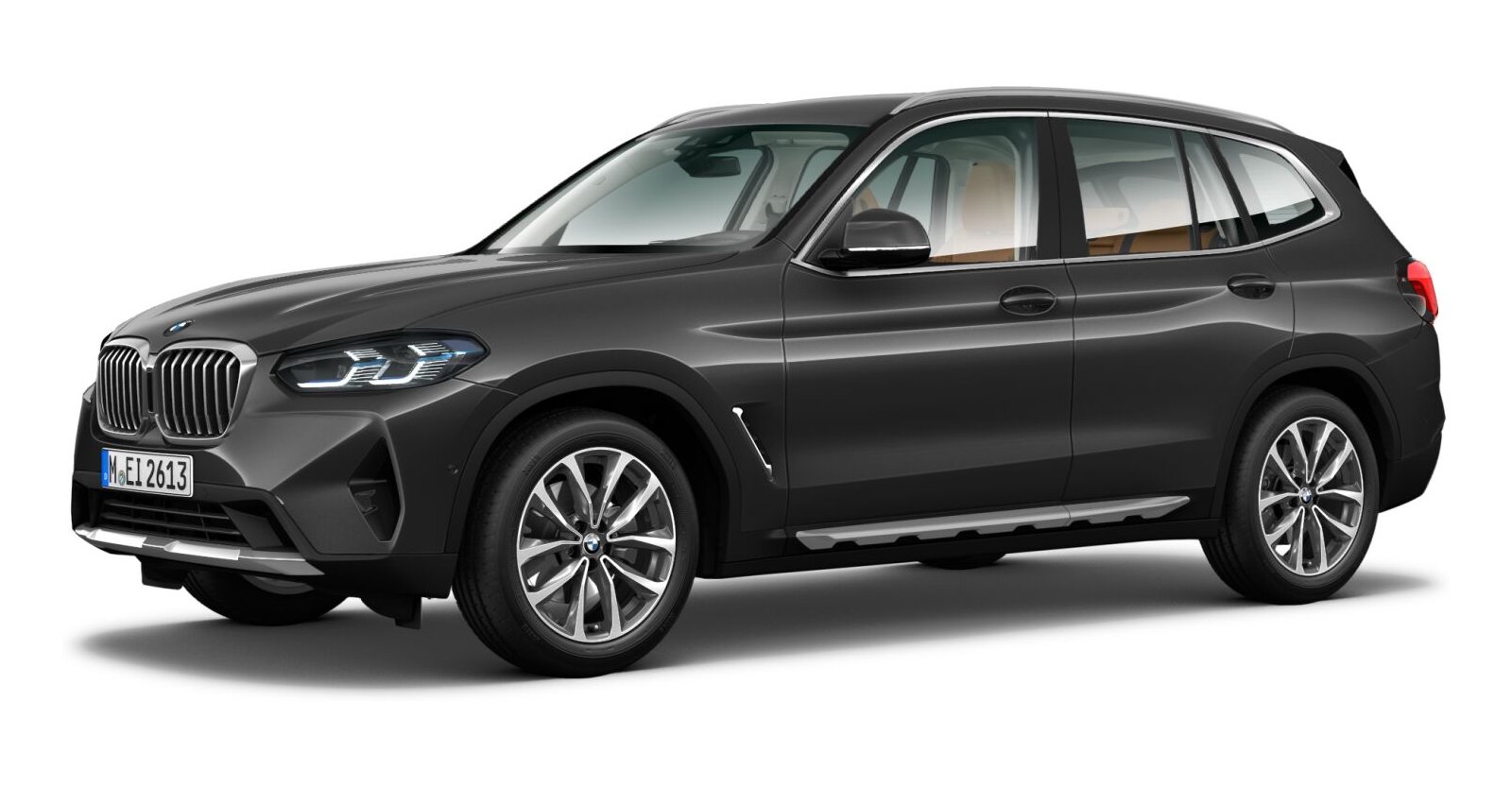 BMW X3 xDrive 30i in Grau von vorne