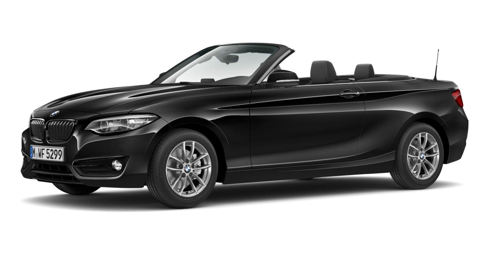 BMW BMW 2er in Schwarz von vorne BMW BMW 2er in Schwarz von vorne