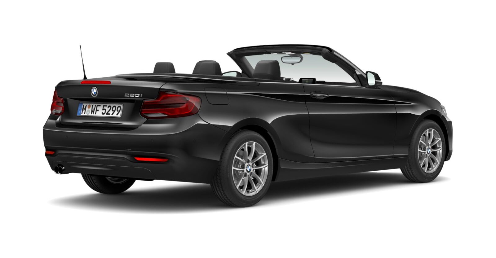 BMW BMW 2er in Schwarz von hinten BMW BMW 2er in Schwarz von hinten