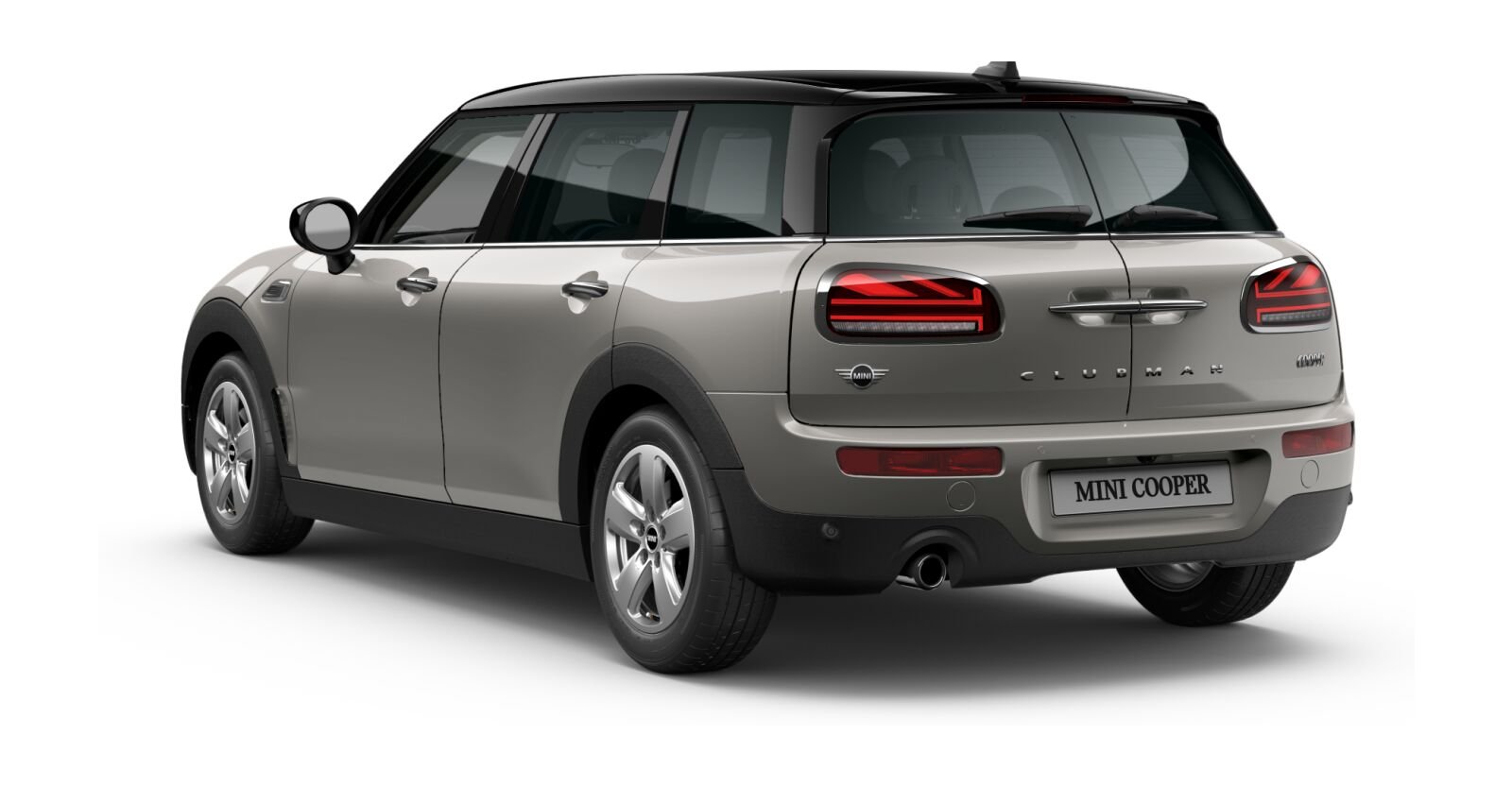 MINI MINI Clubman in Silber von hinten