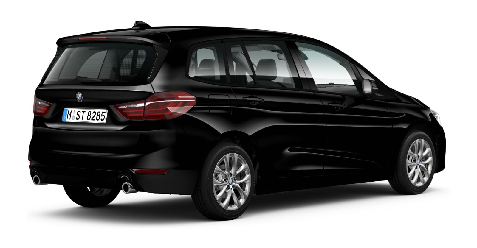 BMW BMW 2er in Schwarz von hinten BMW BMW 2er in Schwarz von hinten