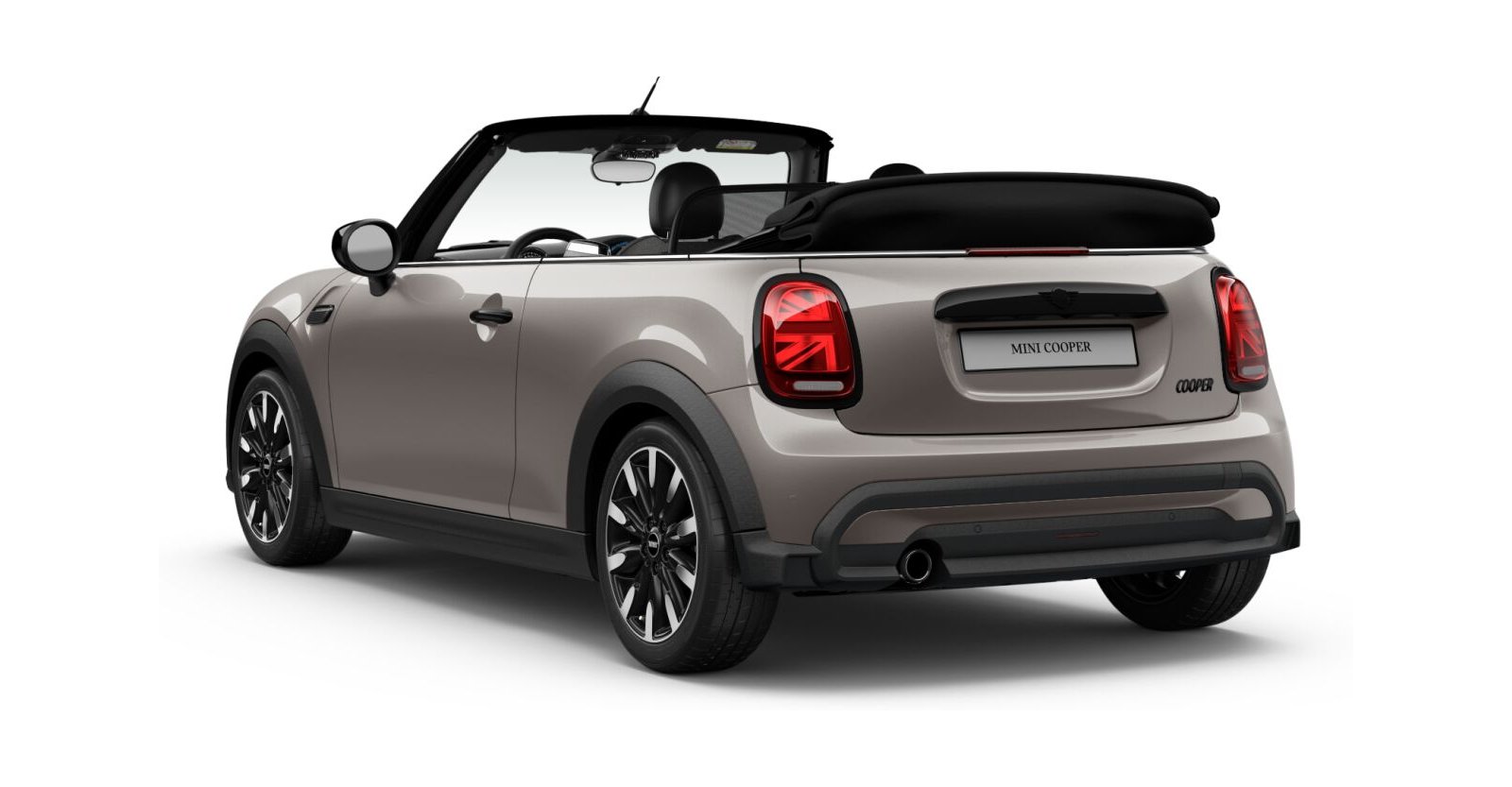 MINI MINI Cabrio in Grau von hinten