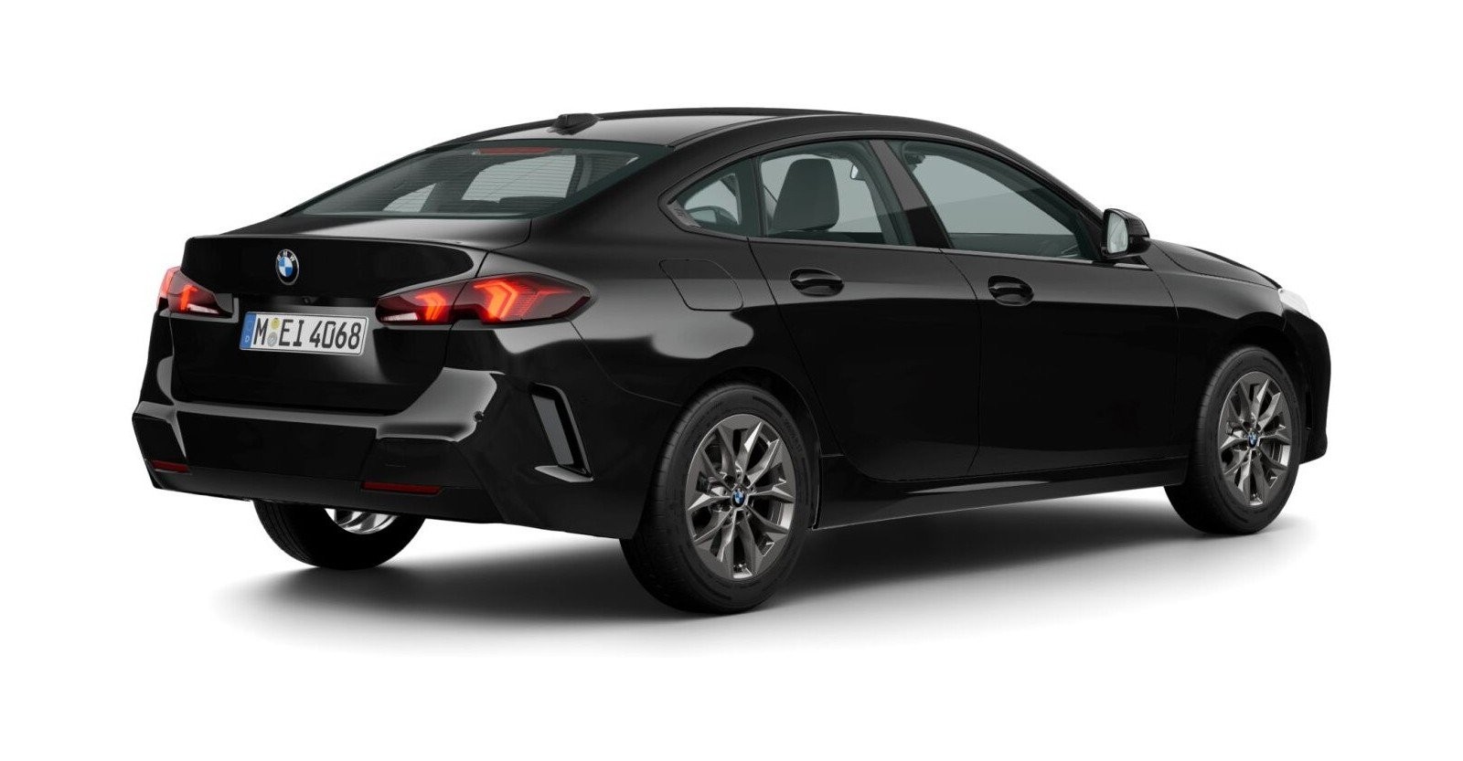 BMW BMW 2er in Schwarz von hinten