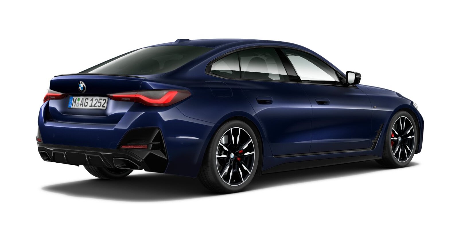 BMW BMW 4er in Blau von hinten BMW BMW 4er in Blau von hinten