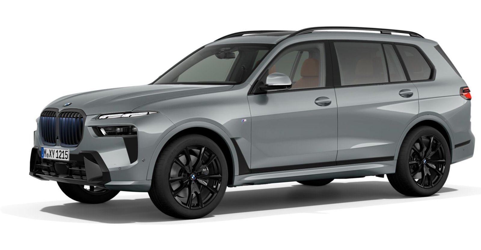 BMW X7 xDrive40i in Grau von vorne BMW X7 xDrive40i in Grau von vorne