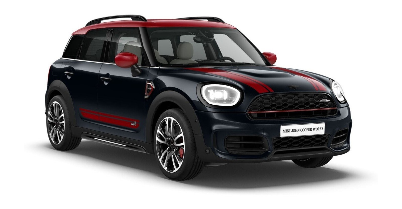 MINI MINI Countryman in Schwarz von vorne MINI MINI Countryman in Schwarz von vorne
