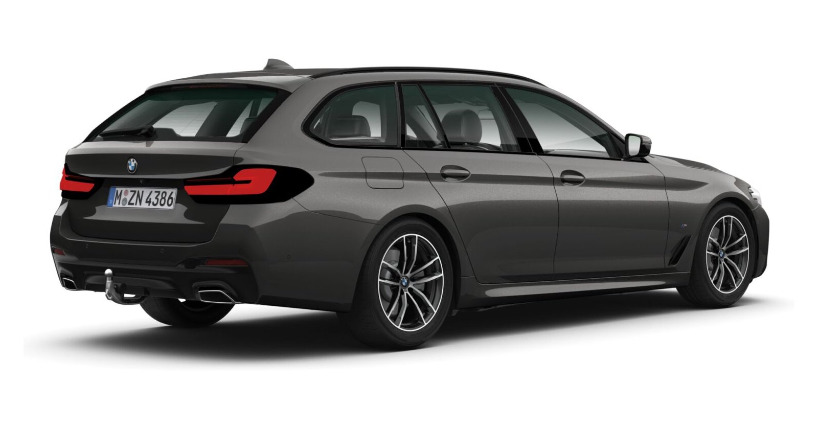 BMW BMW 5er in Grau von hinten BMW BMW 5er in Grau von hinten