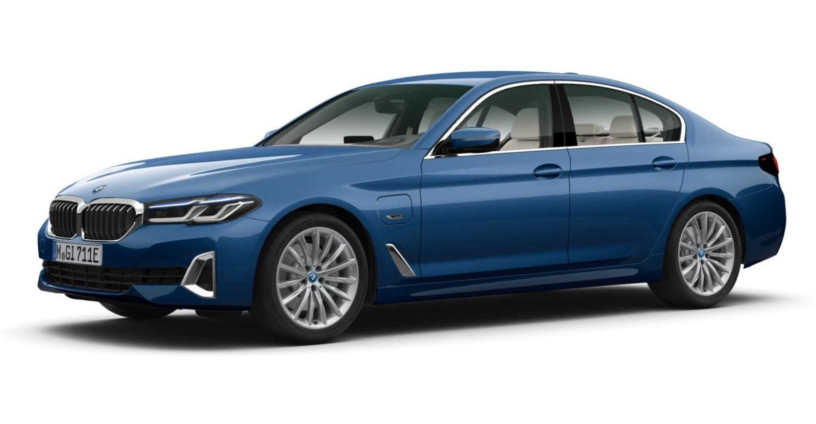 BMW BMW 5er in Blau von vorne BMW BMW 5er in Blau von vorne