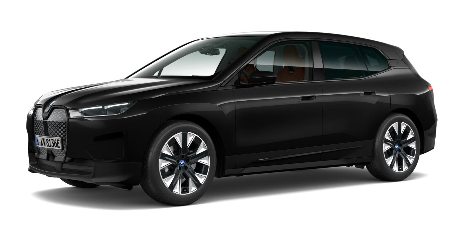 BMW BMW I in Schwarz von vorne BMW BMW I in Schwarz von vorne
