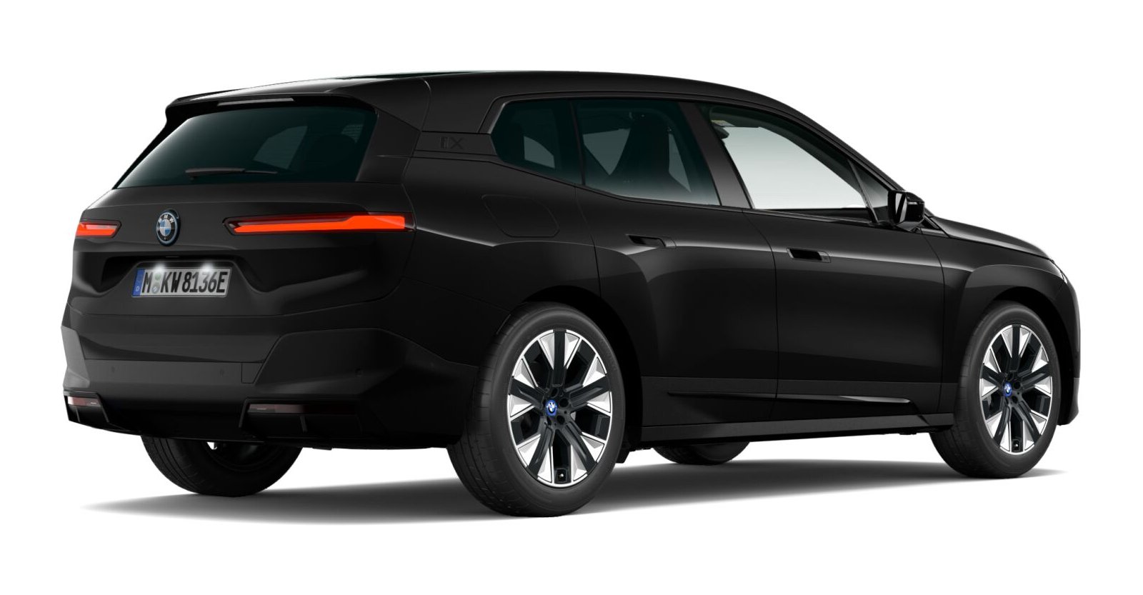 BMW BMW I in Schwarz von hinten BMW BMW I in Schwarz von hinten