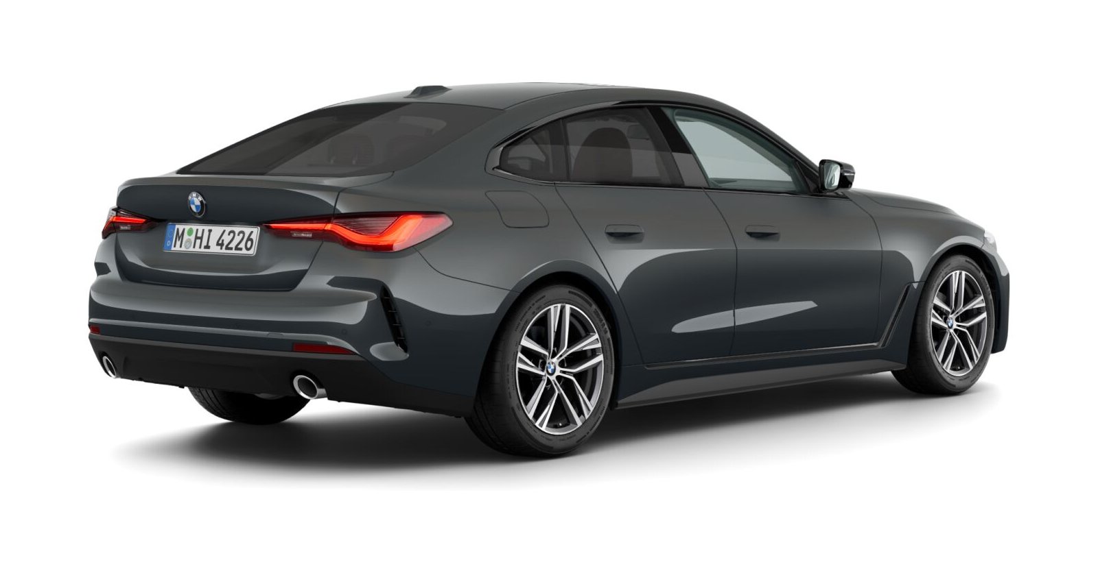 BMW BMW 4er in Grau von hinten