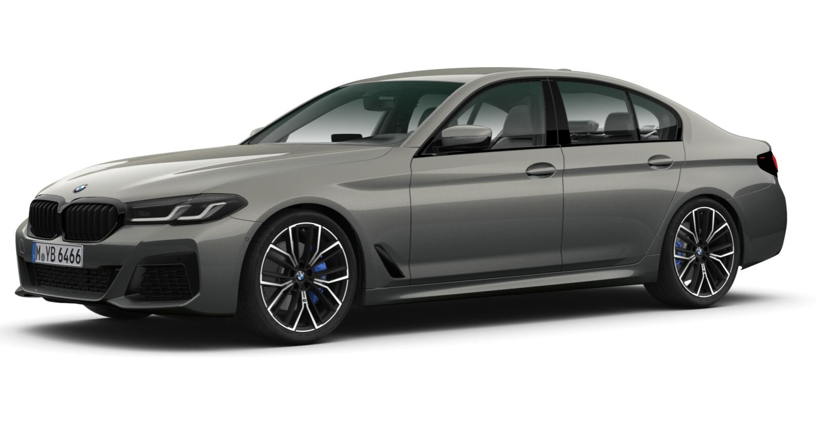 BMW 530d xDrive Limousine in Grau von vorne