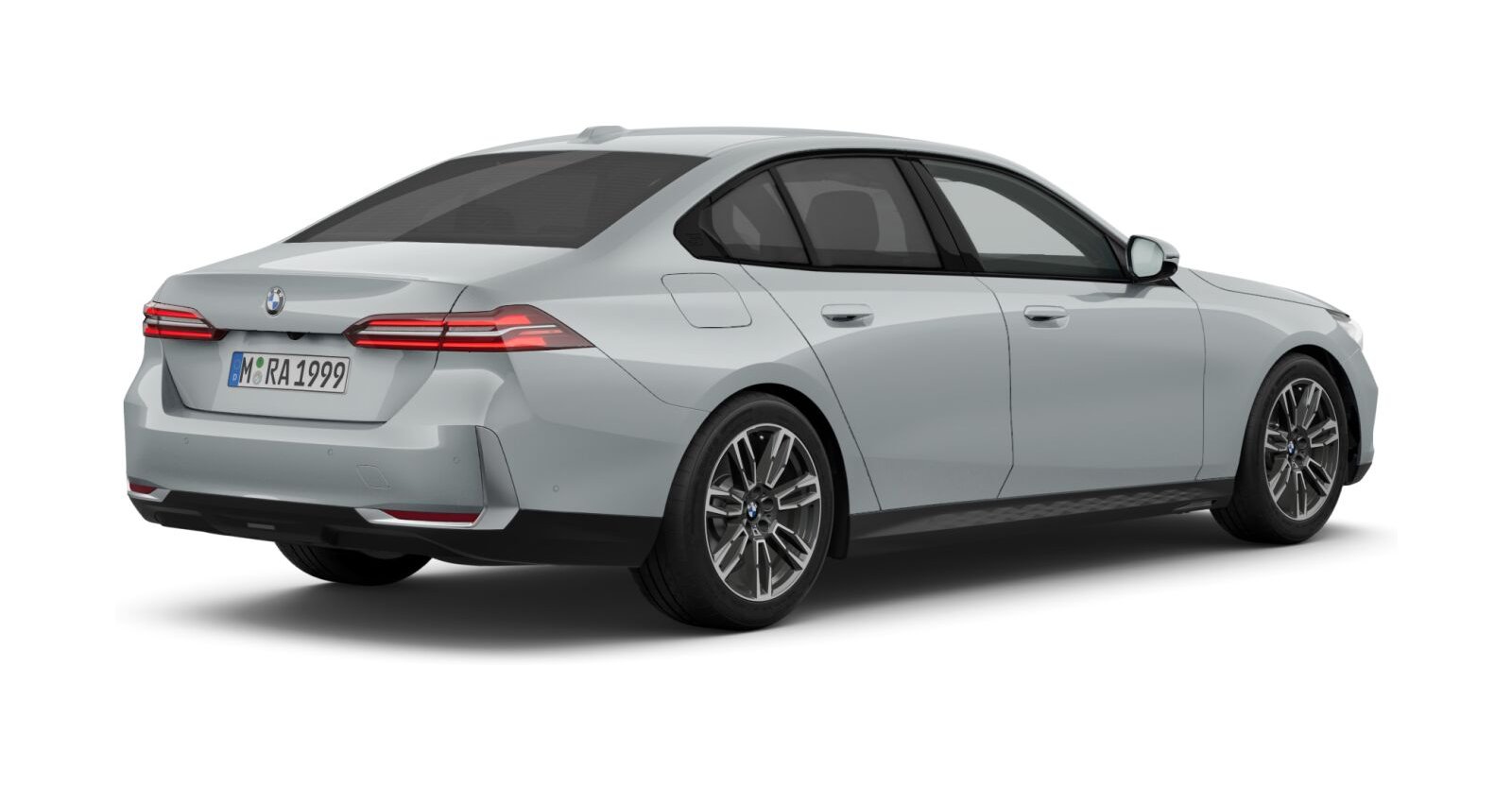 BMW BMW 5er in Grau von hinten