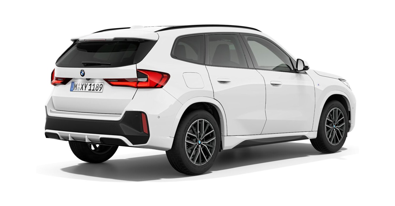 BMW BMW X in Weiß von hinten BMW BMW X in Weiß von hinten