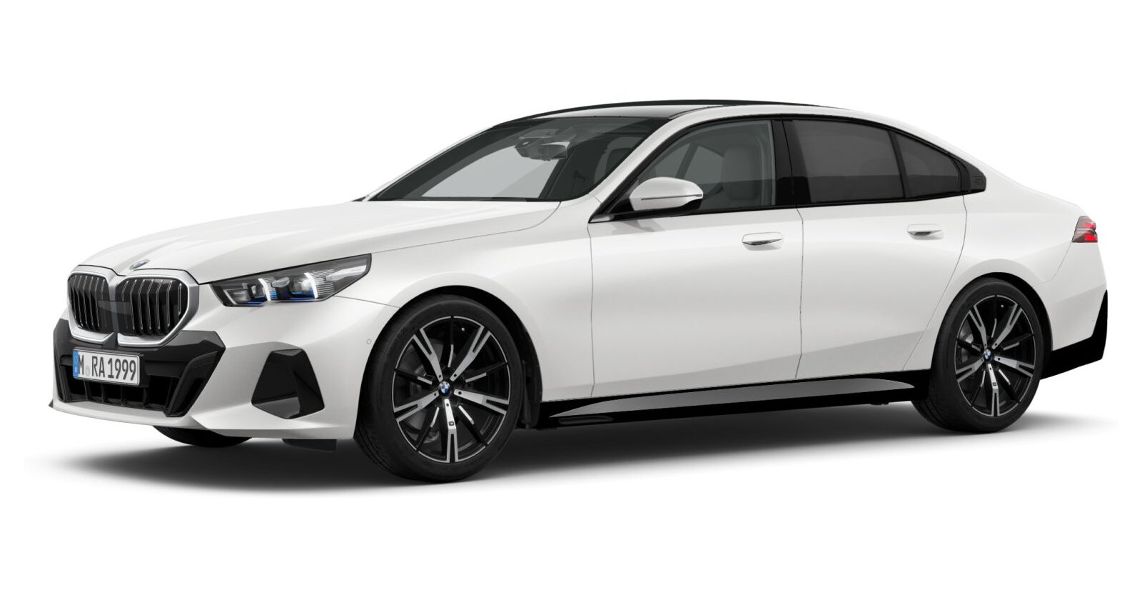 BMW BMW 5er in Weiß von vorne BMW BMW 5er in Weiß von vorne