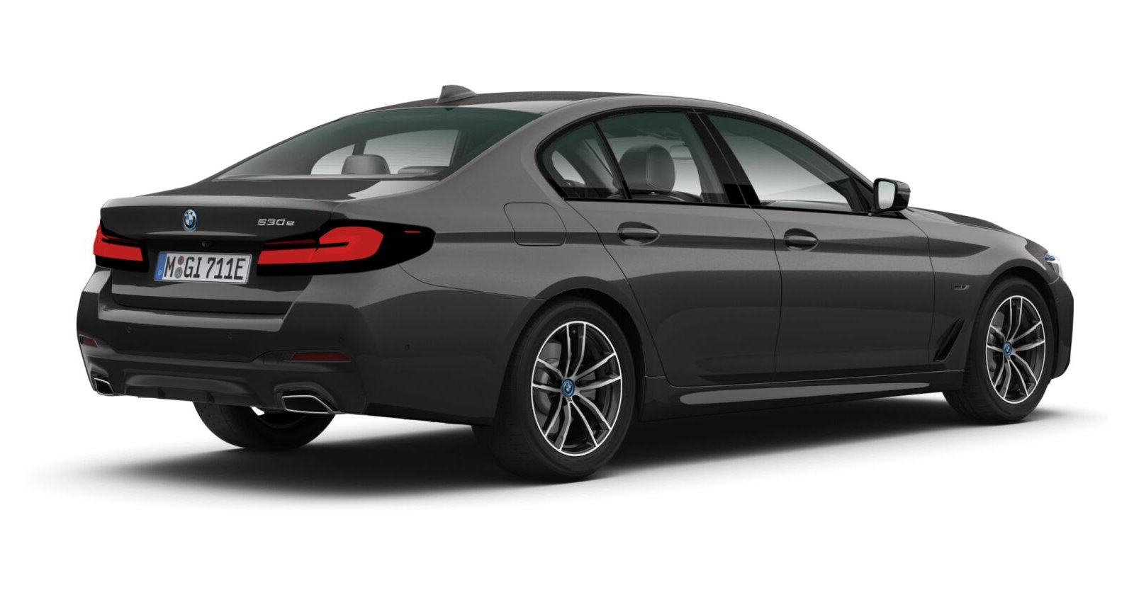 BMW BMW 5er in Grau von hinten BMW BMW 5er in Grau von hinten