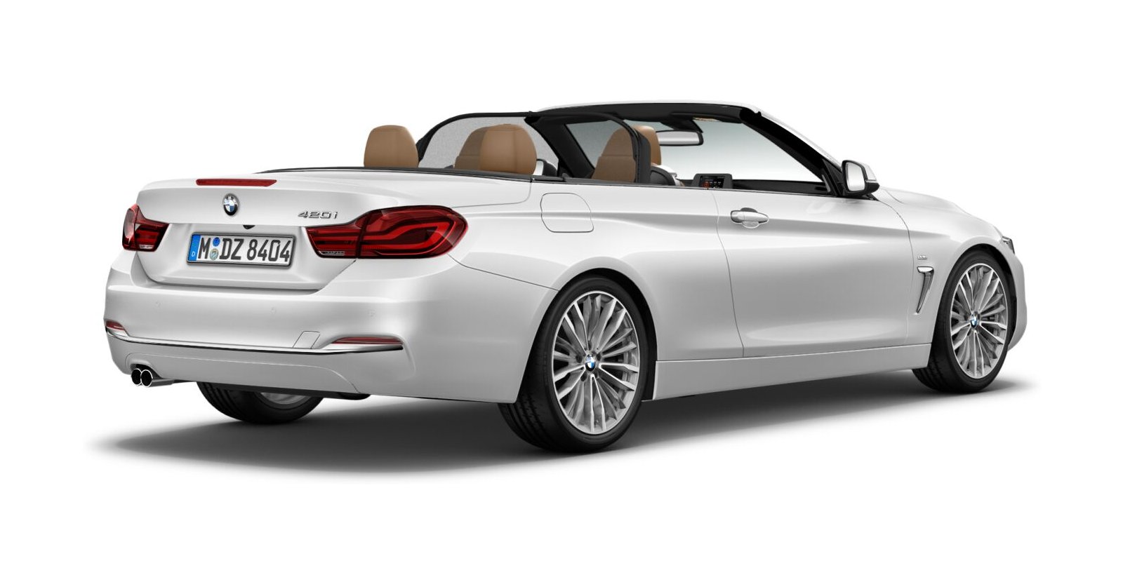 BMW BMW 4er in Weiß von hinten