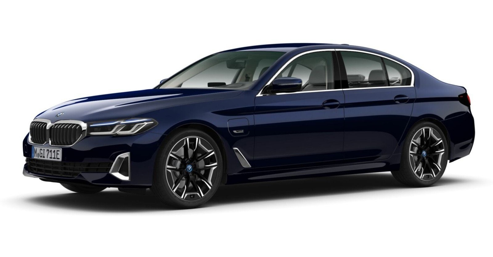 BMW BMW 5er in Blau von vorne BMW BMW 5er in Blau von vorne