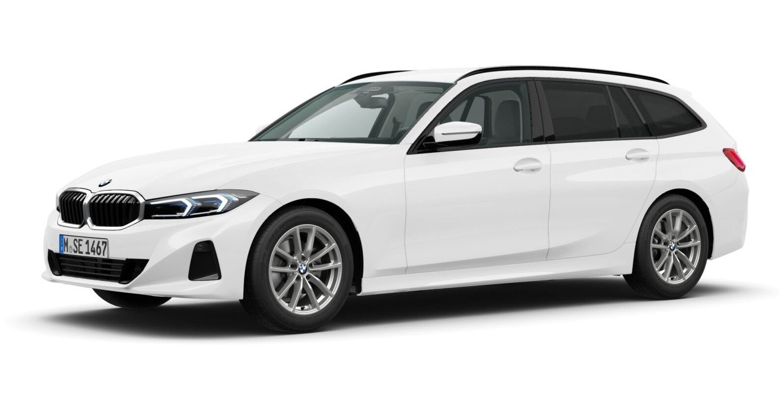 BMW BMW 3er in Weiß von vorne BMW BMW 3er in Weiß von vorne