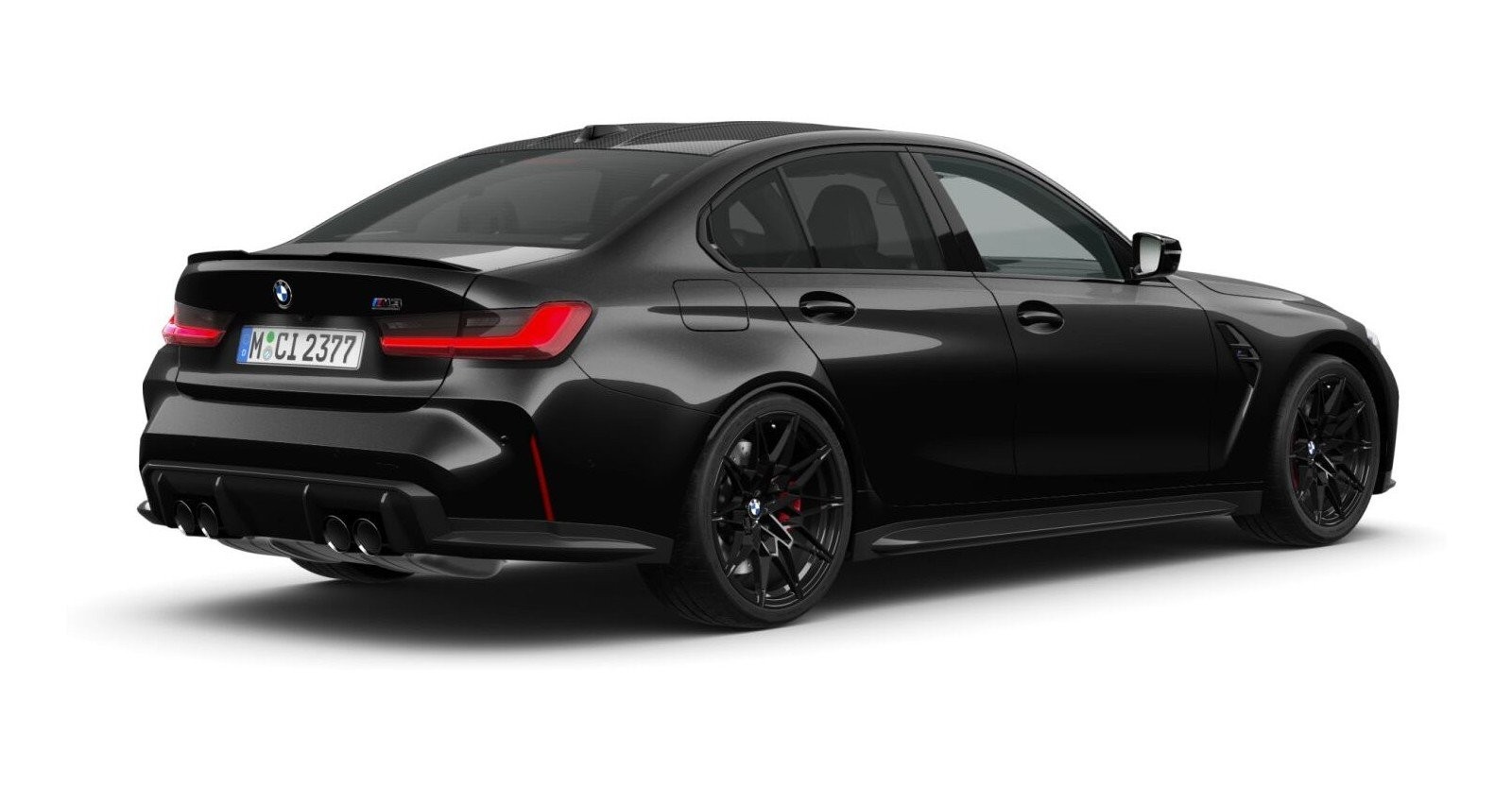 BMW BMW M in Schwarz von hinten BMW BMW M in Schwarz von hinten