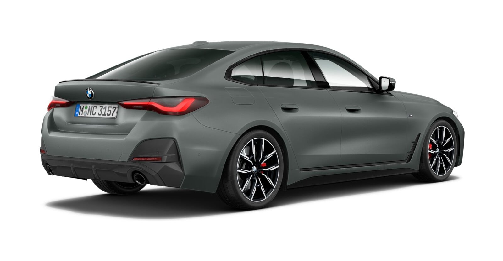 BMW BMW 4er in Grau von hinten