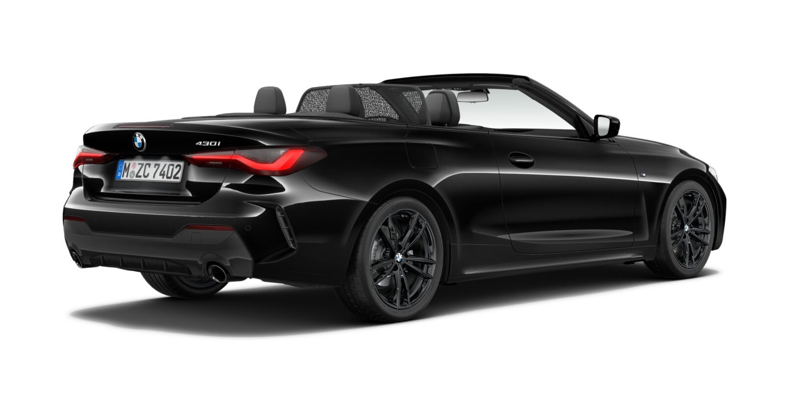 BMW BMW 4er in Schwarz von hinten BMW BMW 4er in Schwarz von hinten