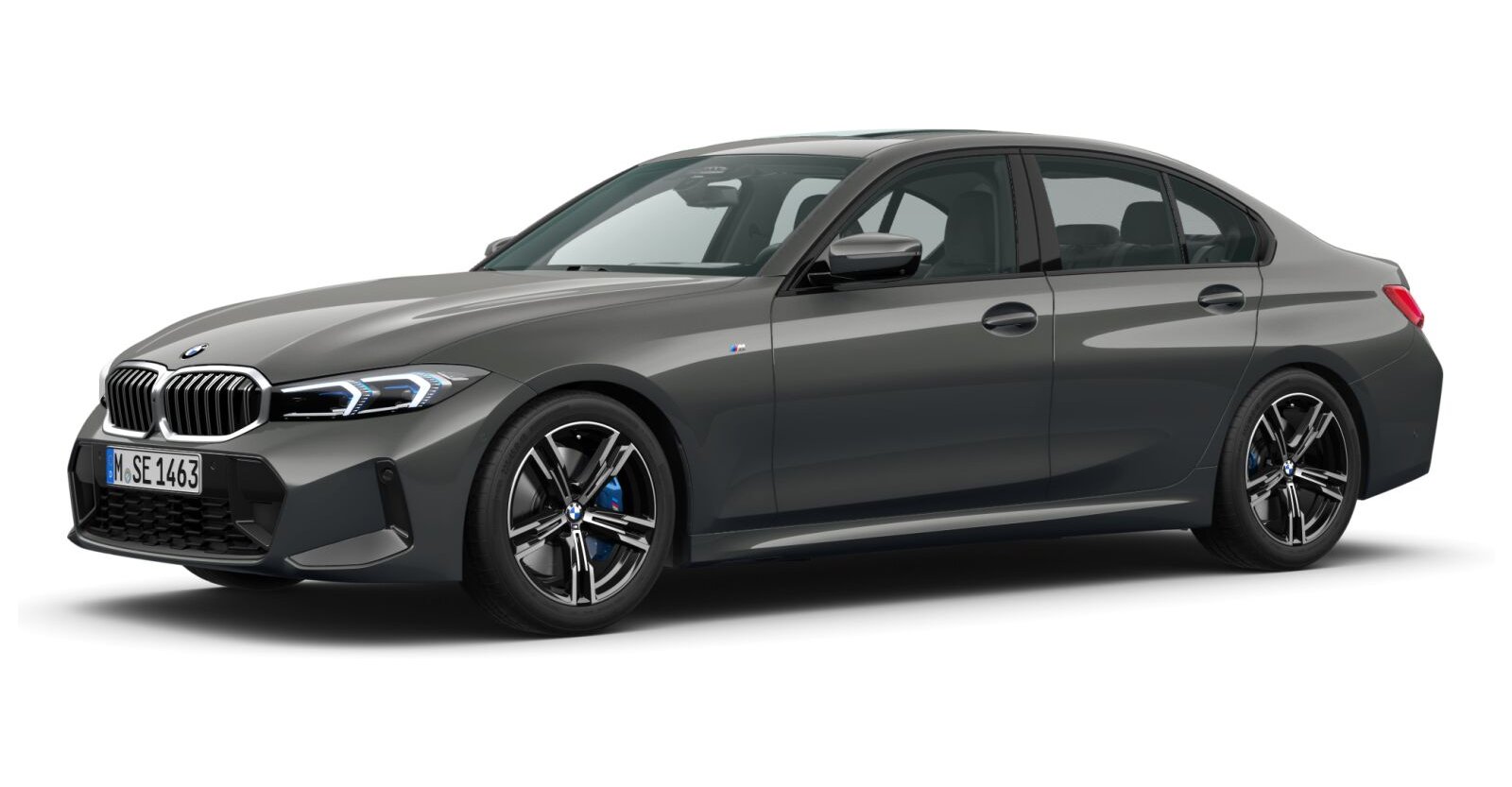 BMW 330i xDrive Limousine in Grau von vorne