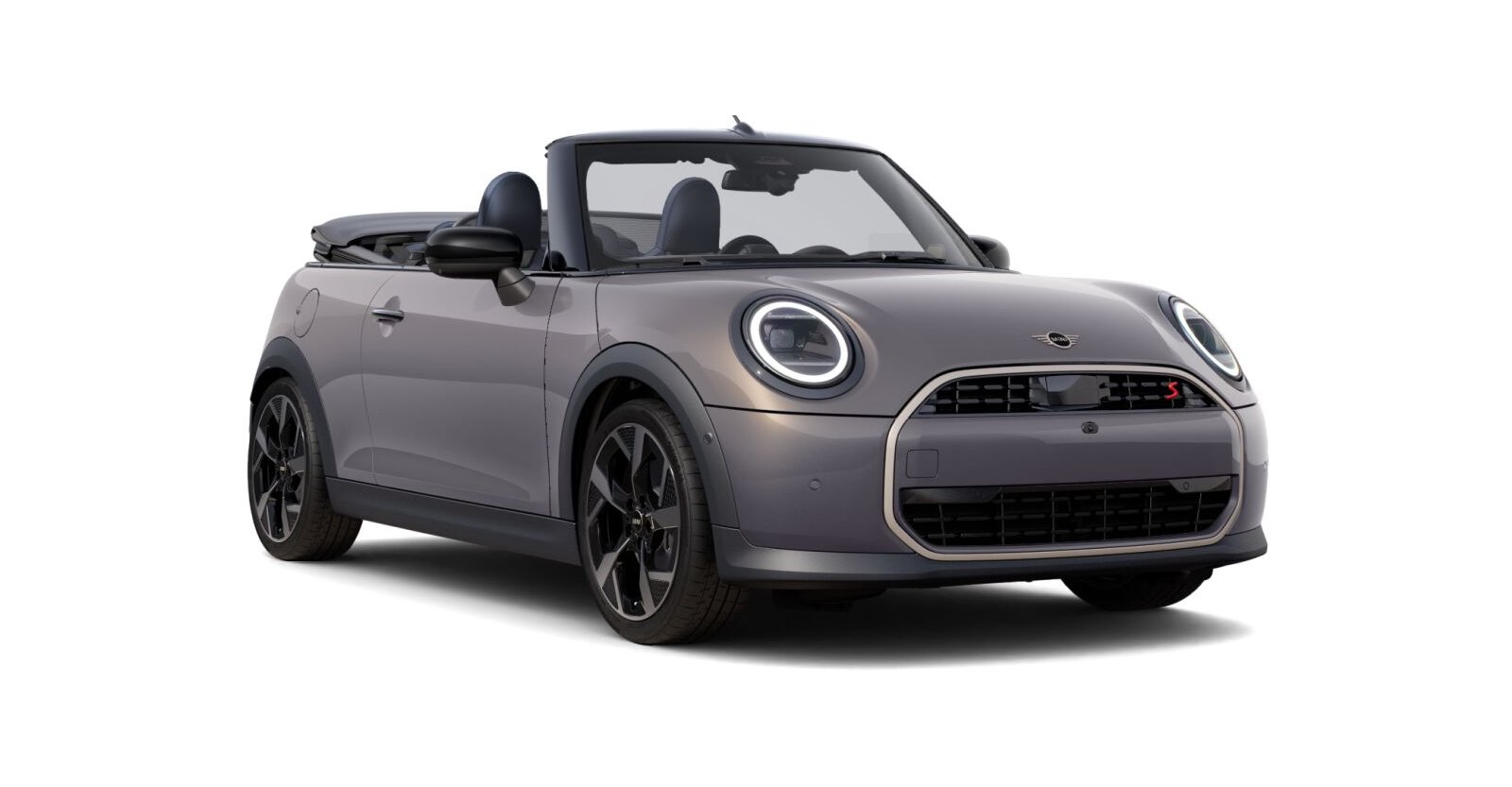 MINI Cooper S Cabrio in Grau von vorne